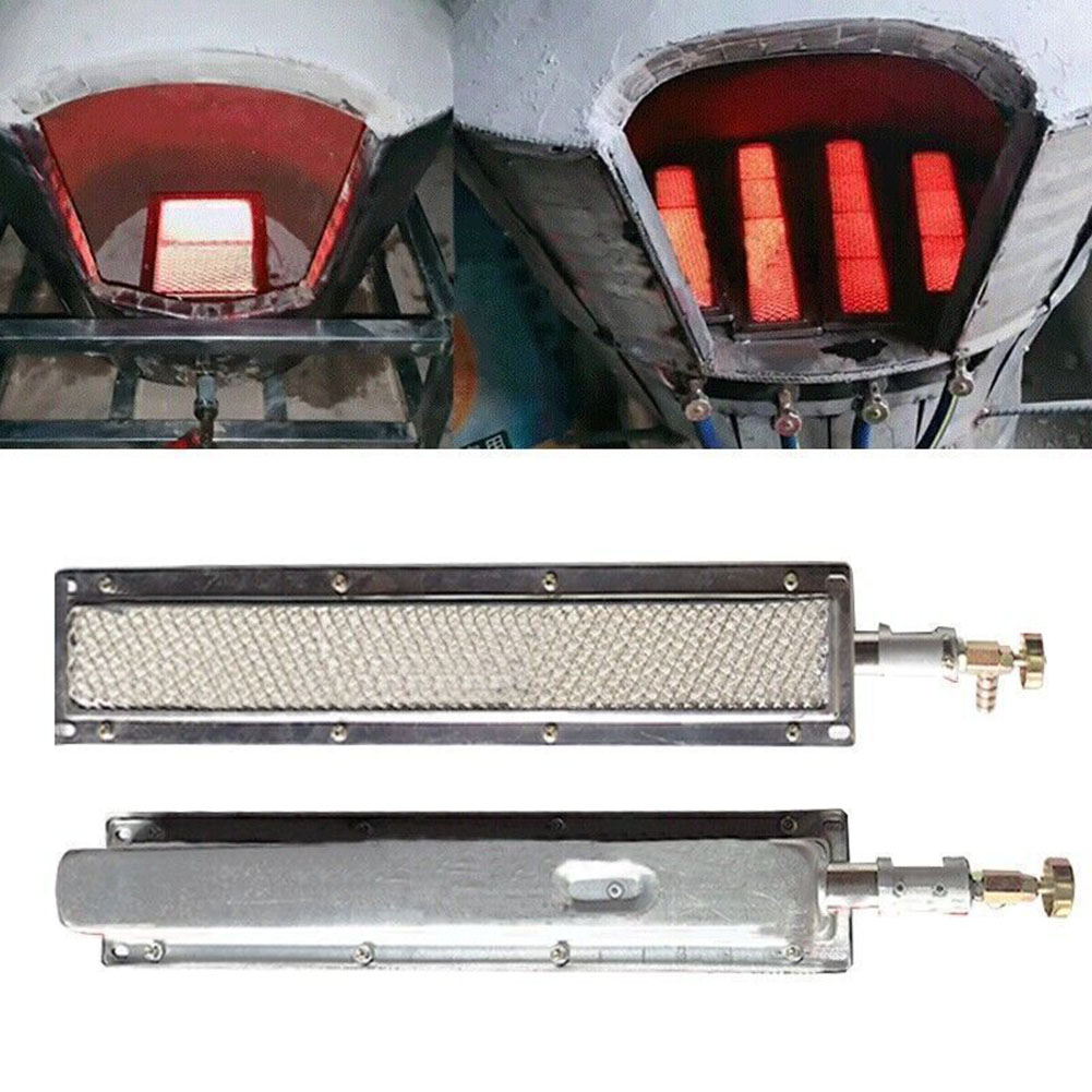 Ceramic Heat Emitter - 1pc バーベキューガスグリル赤外線サイドバーナーセラミックヒーター 41 センチメートル * 8