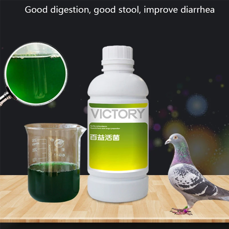 Vitamin D3 Reptile - 500ml 肉類鳩レース鳩帰巣鳩下痢下痢緑色の糞便胃腸プロバイオティクス消化を助ける
