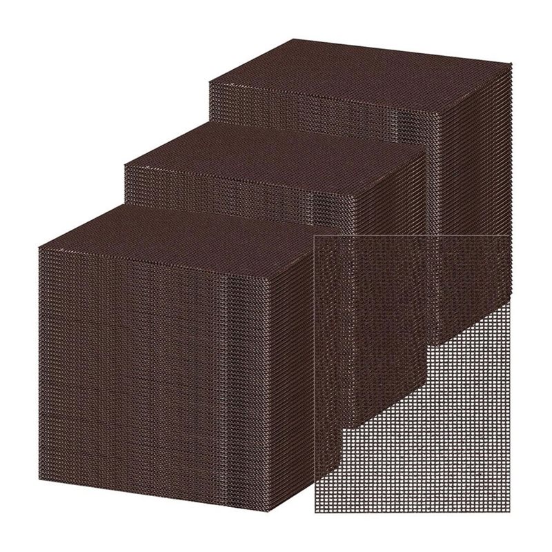 Screen Top Mesh - ABAE-100パックグリドル4X5.5インチスクリーングリルクリーニングスクリーンプレトリートメント済み研磨メッシュパッド、フラットトップグリドルの清掃用