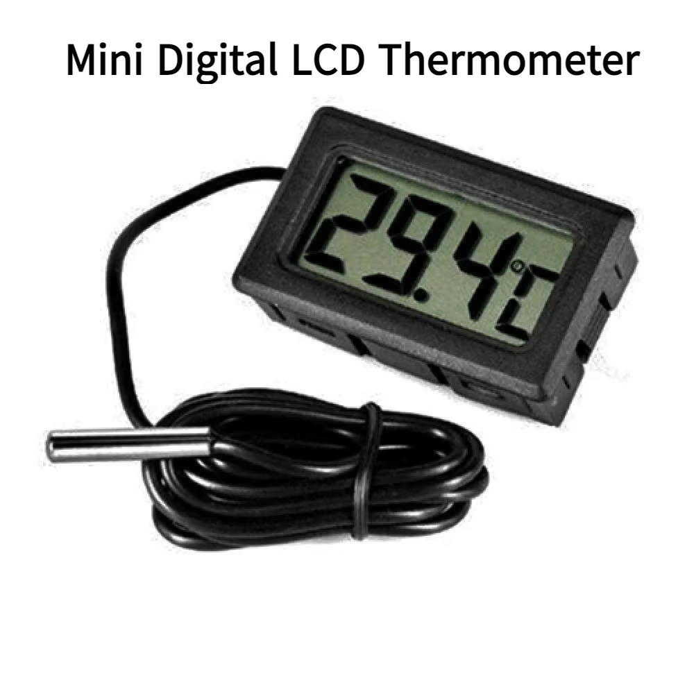 Digital Hygrometer Probe - ミニデジタル液晶温度計温度室内湿度計ゲージセンサー湿度計室内温度計温度 1 メートル-5 メートルケーブル