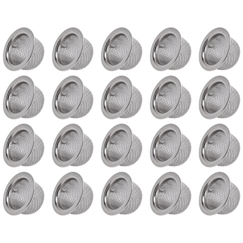 Screen Top Mesh - 20個入り カクテルスモーカーフィルターアクセサリー、ダブルスクリーンフィルター、洗えるステンレスメッシュスクリーンフィルターボウル トップレート
