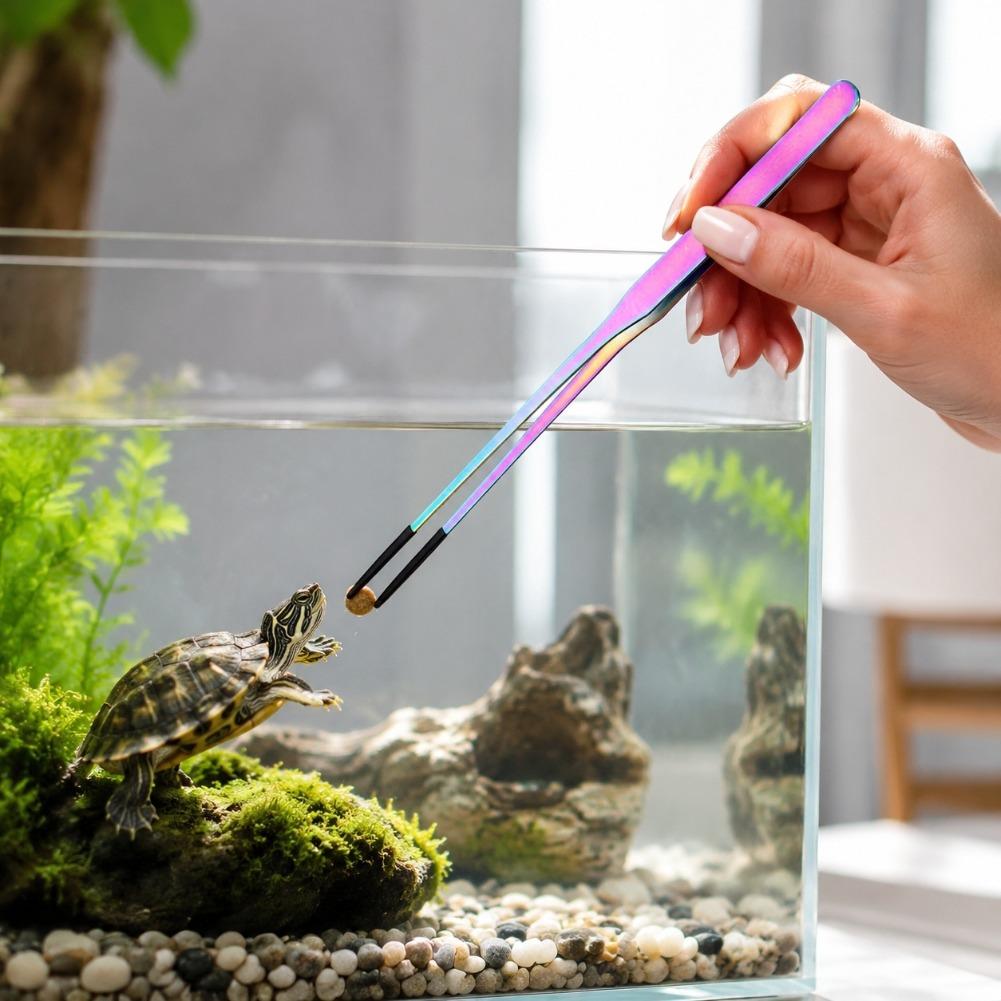 2 個のステンレス鋼製爬虫類給餌用トング、ゴムチップ付き、テ - Feeding Tong Stainless のレビューと価格