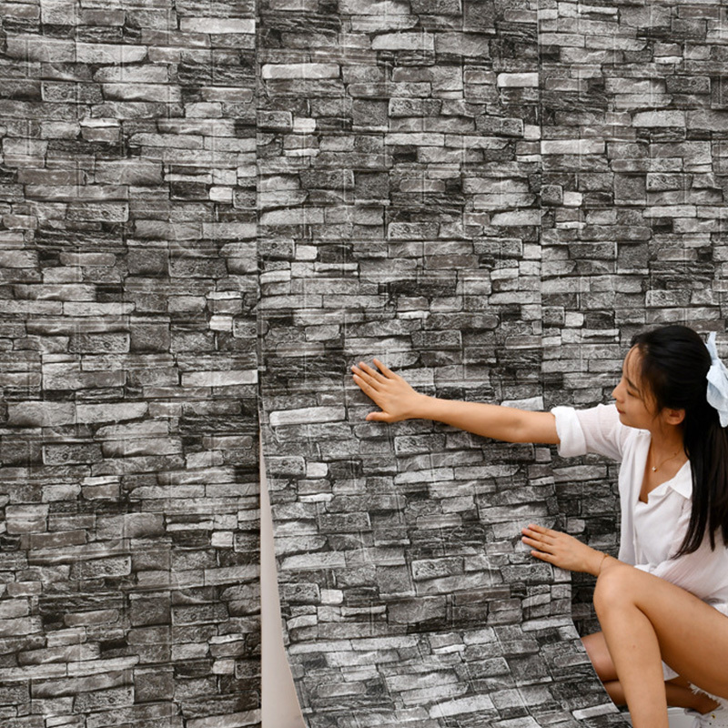 3Dレンガパターンの壁パネル,防水壁紙,リビングルーム,ベッ - Pvc Panel Background のレビューと価格