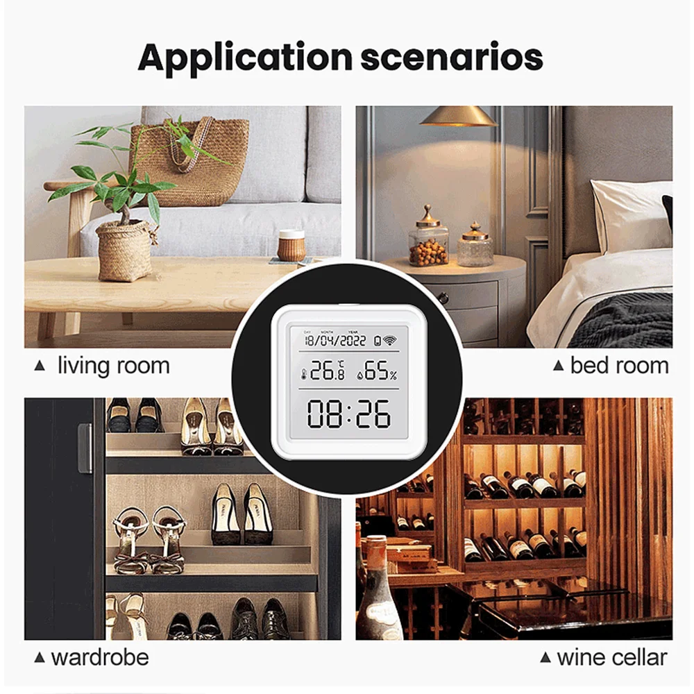 Tuya Zigbee WiFi 温度湿度センサー湿度計温度 - Digital Hygrometer Probe のレビューと価格