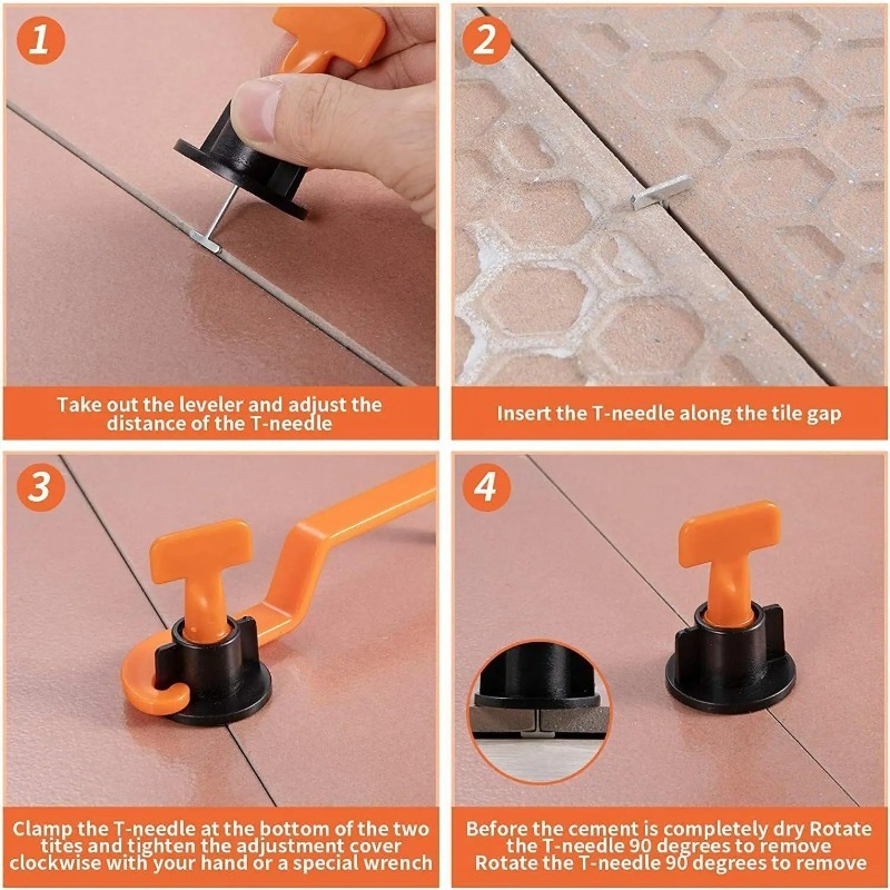51個の床タイルレベリングシステムクリップスペーサー、磁器セ - Ceramic Tile Floor のレビューと価格