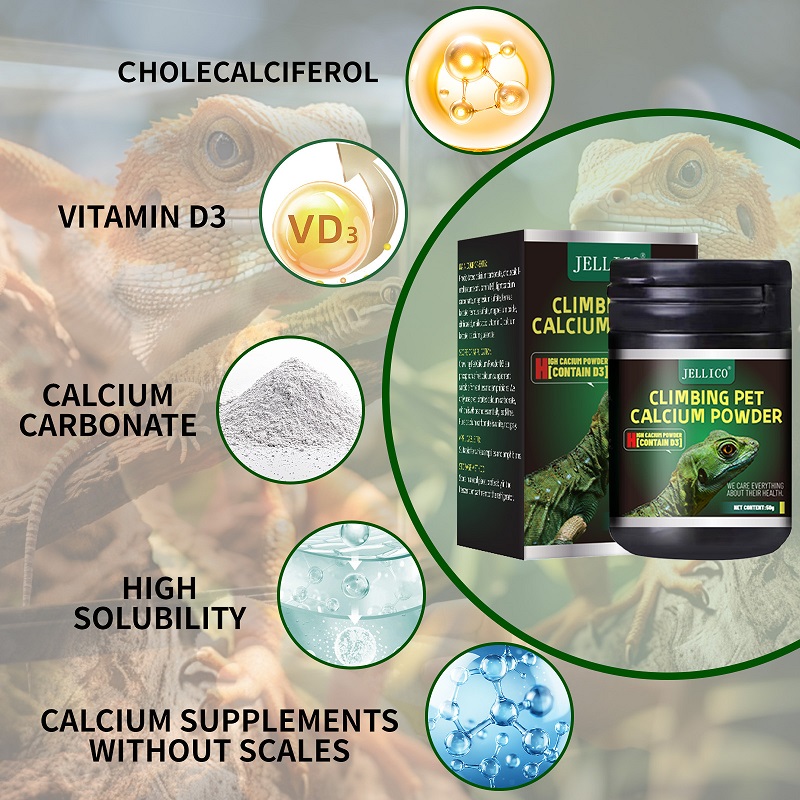 爬虫類、両生類、カメ、カエル、カメレオンなどのペット用ビタミ - Calcium Powder Reptile のレビューと価格