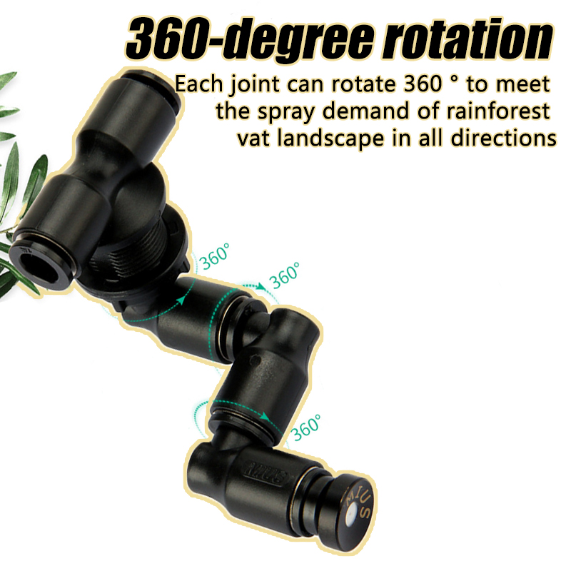1PC 爬虫類用360度回転式フォガーミストスプリンクラー、 - Misting Nozzle Reptile のレビューと価格