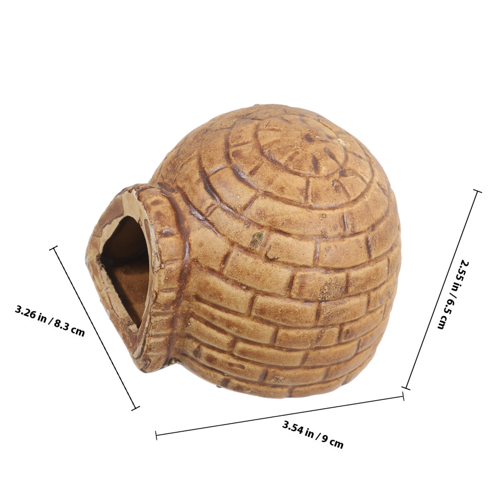 水槽用魚の隠れ家 セラミック製 プレコの洞窟 エビの隠れ場所 - Hide Cave Ceramic のレビューと価格