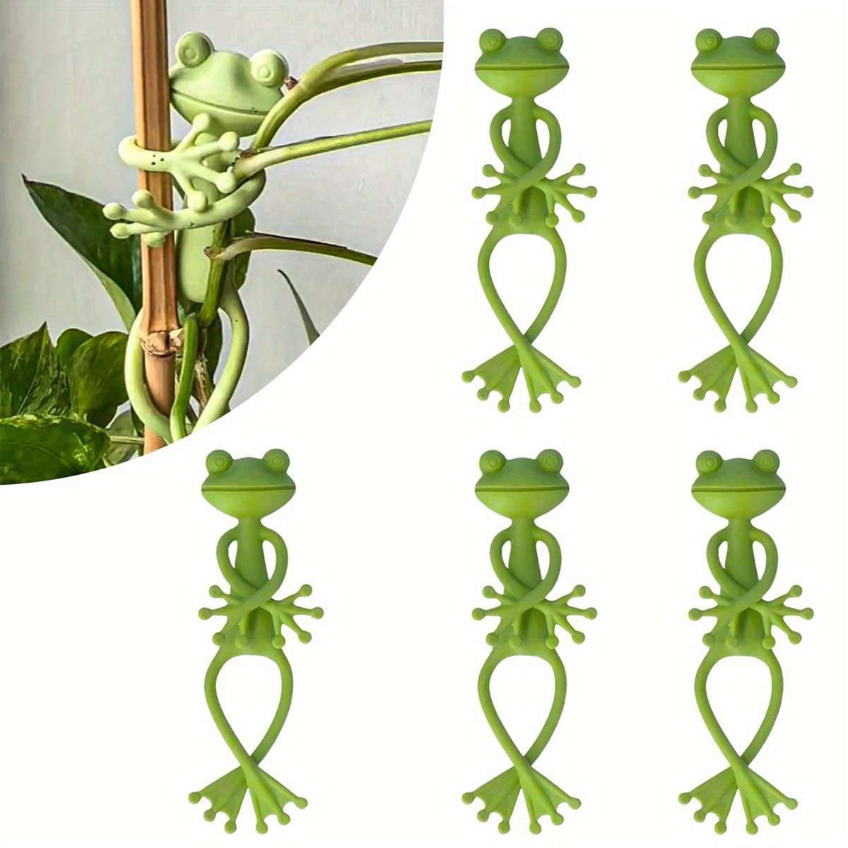 クリエイティブグリーンフロッグ植物固定クリップ、つる性植物固 - Vine Climbing Plastic のレビューと価格