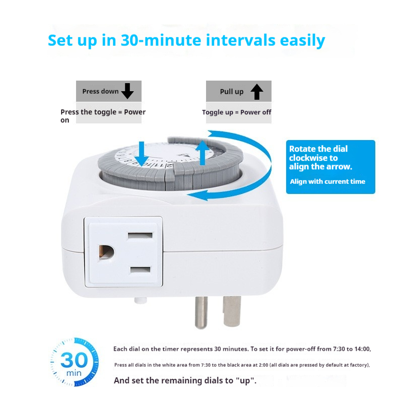 米国規格/プラグ規格 認証取得済み 2ピン メカニカル 2穴 - Timer Dual Outlet のレビューと価格