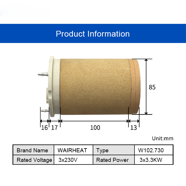 102.730 3*230V 3*3.3KW 電気工業用セラ - Ceramic Heat Emitter のレビューと価格