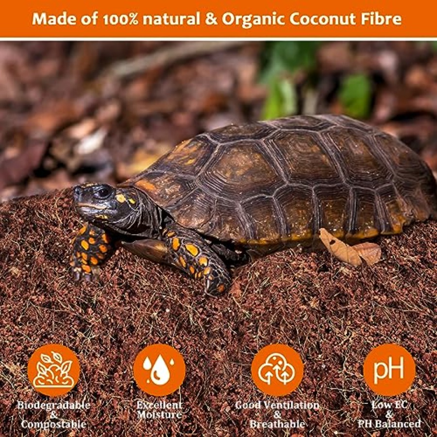 爬虫類用天然ココナッツ繊維基質 - プレミアム圧縮ココナッツ - Substrate Coconut Fiber のレビューと価格